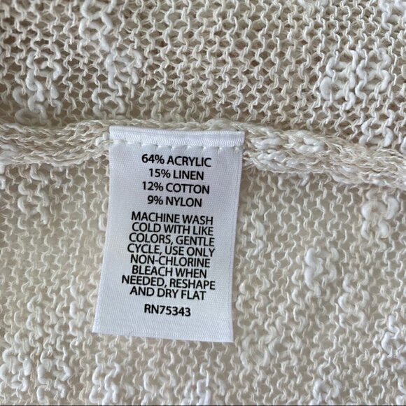 Cynthia Rowley open cardigan in a linen & cotton blend - Picture 7 of 9